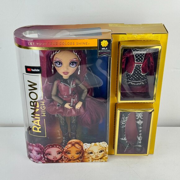 Rainbow High Series 4 MILA BERRYMORE Fashion Doll- Burgundy Red - NEW in box! - Picture 3 of 7